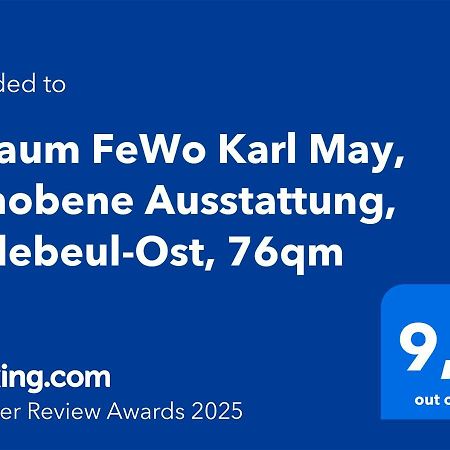 3 Raum Fewo Karl May, Gehobene Ausstattung, Radebeul-Ost, 76Qm Dış mekan fotoğraf